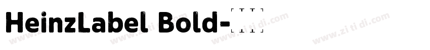 HeinzLabel Bold字体转换